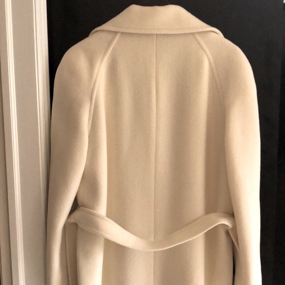 S.B.II by Bitterman Wool Blend Winter White Coat - Picture 7 of 12